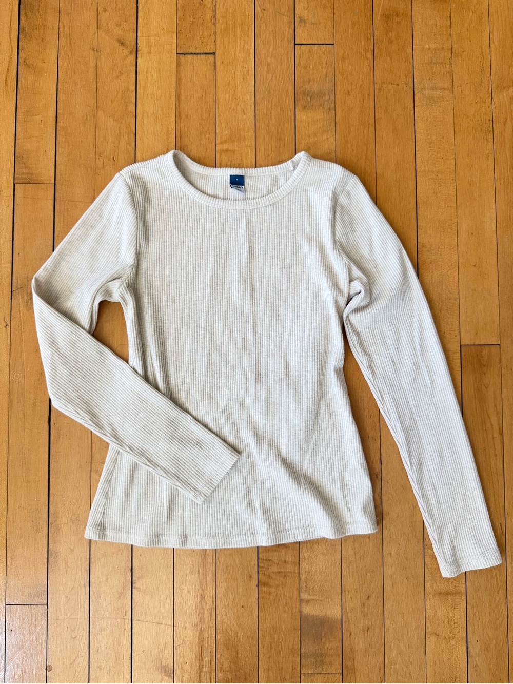 Old Navy cozy ribbed cream long sleeve